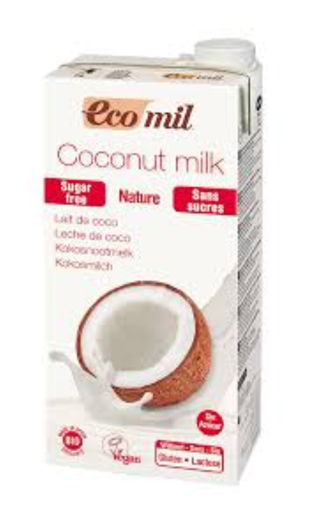 ECOMIL COCONUT MILK NATURE S/FREE 1LT